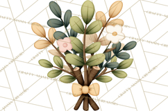 Pastel Nursery Clipart PNG, Watercolor Floral Baby Decor Product Image 3
