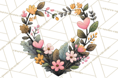 Pastel Nursery Clipart PNG, Watercolor Floral Baby Decor Product Image 2