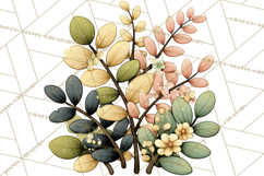 Pastel Nursery Clipart PNG, Watercolor Floral Baby Decor Product Image 4