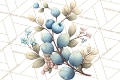 Pastel Nursery Clipart PNG, Watercolor Floral Baby Decor Product Image 3