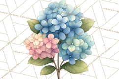 Pastel Nursery Clipart PNG, Watercolor Floral Baby Decor Product Image 5