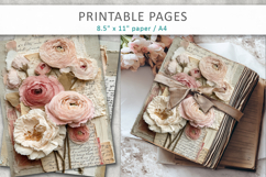Vintage Floral Junk Journal Pages Product Image 4