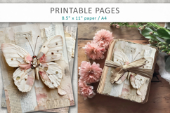 Vintage Junk Journal Page, scrapbook paper Product Image 4