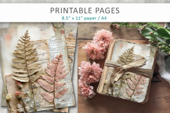 Floral Junk Journal Page, vintage paper Product Image 4