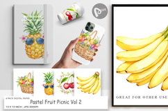 Digital Paper Fruit Picnic Product Image 1