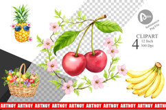 Fruit Picnic Clipart Product Image 1