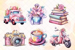 Pastel Furniture Bundle Watercolor Sublimation Product Image 2