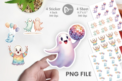 Pastel Ghost Vibes Sticker Product Image 1