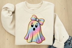 Pastel Ghost Halloween PNG, Halloween Coquette Bow Png, Girl Product Image 4