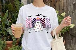 Pastel Ghost Mama Halloween PNG Product Image 2
