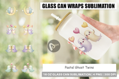 Glass Can Pastel Ghost Twins Product Image 1