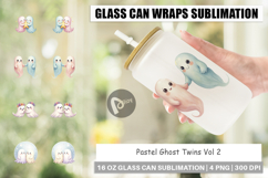 Glass Can Pastel Ghost Twins Product Image 1