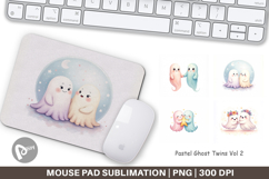 Mouse Pad Pastel Ghost Twins Product Image 1