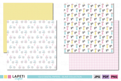 soft pastel digital papers for crafting