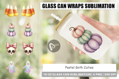Glass Can Watercolor Pastel Goth Cuties Product Image 1
