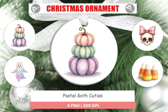 Ornament Watercolor Pastel Goth Cuties Product Image 1
