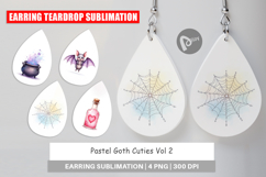 Earring Watercolor Pastel Goth Cuties Product Image 1