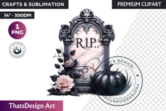 Pastel Goth Halloween PNG, Pink Halloween Clipart, gothic Product Image 1