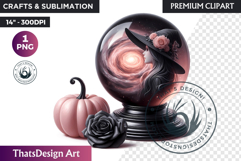 Pastel Goth Halloween PNG, Pink Halloween Clipart, gothic Product Image 1