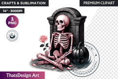 Pastel Goth Halloween PNG, Pink Halloween Clipart, gothic Product Image 1