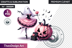 Pastel Goth Halloween PNG, Pink Halloween Clipart, gothic Product Image 1