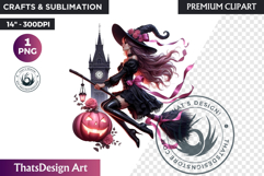 Pastel Goth Halloween PNG, Pink Halloween Clipart, gothic Product Image 1