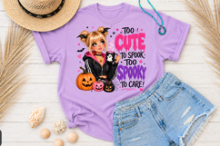 Pastel Goth Halloween PNG, Cute Glam Girl Sublimation Product Image 2