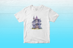 Pastel Goth Haunted Houses HALLOWEEN Clipart Bundle- 10 PNGs Product Image 6