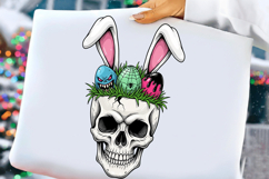 Pastel Goth Spooky Easter Skull Sublimation Product Image 2