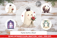 Wind Spinner Pastel Gothic Ghost Product Image 1