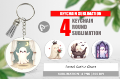 Keychain Pastel Gothic Ghost Product Image 1