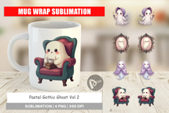Mug Wrap Pastel Gothic Ghost Product Image 1