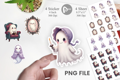 Pastel Gothic Ghost Sticker Product Image 1