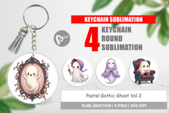 Keychain Pastel Gothic Ghost Product Image 1