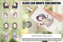 Glass Can Pastel Gothic Ghost Product Image 1