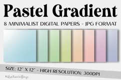 Pastel Gradient Digital Paper Product Image 1