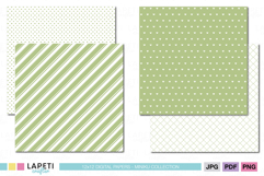 pastel green dotted digital paper