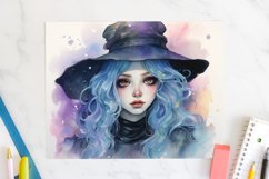 Pastel Halloween 20oz Tumbler Wrap Witch Sublimation Design Product Image 2