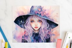 Pastel Halloween 20oz Tumbler Wrap Witch Sublimation Design Product Image 2