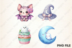 Pastel Halloween Cute Clipart Product Image 1