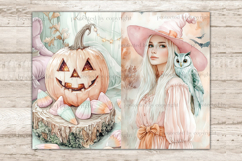 GlamArtZhanna, Pastel Halloween Junk Journal Pages, Cute Junk Journal Paper, Pink Halloween Digital Collage Sheet, Witch Scrapbook Kit, Spooky Junk Journal Kit, Cute Witch Journal Card, Witch Journaling Pages, Spooky Season Ephemera Pages, Cute Halloween 
