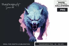 Watercolor Pastel Halloween Clipart PNG for sublimation Product Image 1