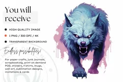 Watercolor Pastel Halloween Clipart PNG for sublimation Product Image 2