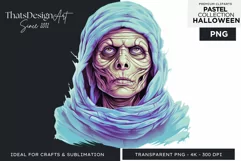 Watercolor Pastel Halloween Clipart PNG for sublimation Product Image 1