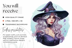 Watercolor Pastel Halloween Clipart PNG for sublimation Product Image 2