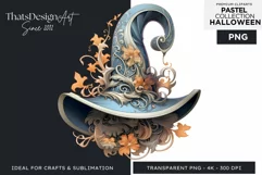 Watercolor Pastel Halloween Clipart PNG for sublimation Product Image 1