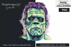 Watercolor Pastel Halloween Clipart PNG for sublimation Product Image 1