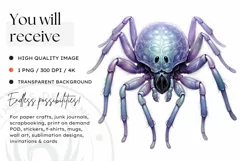 Watercolor Pastel Halloween Clipart PNG for sublimation Product Image 2