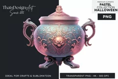 Watercolor Pastel Halloween Clipart PNG for sublimation Product Image 1