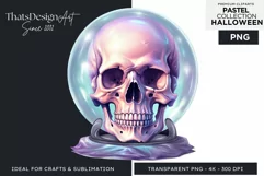 Watercolor Pastel Halloween Clipart PNG for sublimation Product Image 1
